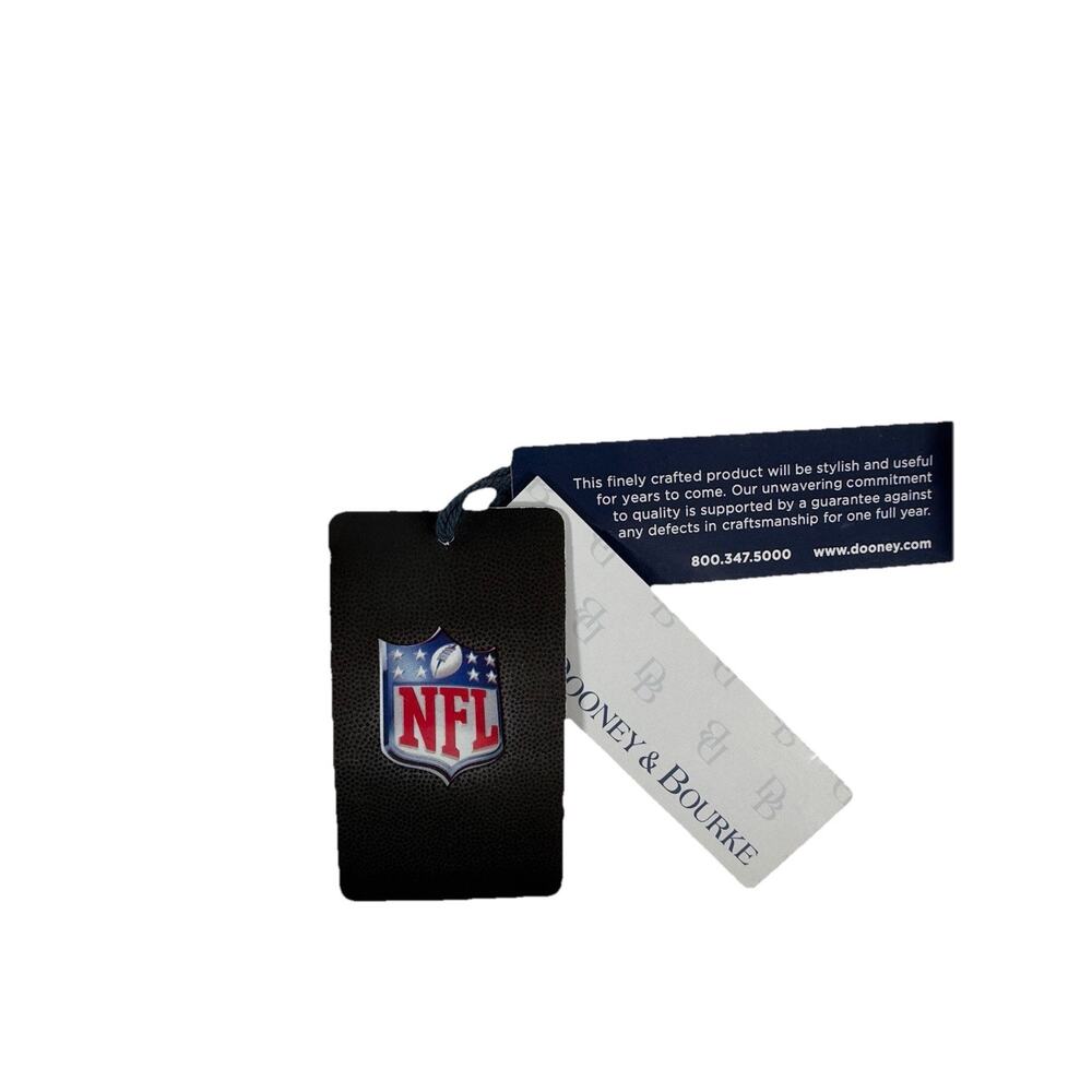 Dooney & Bourke NFL New England Patriots Navy Blue Coated Canvas Clutch Wristlet - Picture 7 of 11